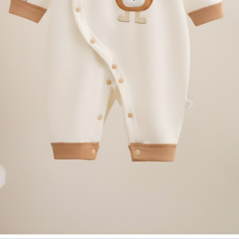 Adorable Cartoon Baby Romper – Soft Cotton Full Sleeve Jumpsuit