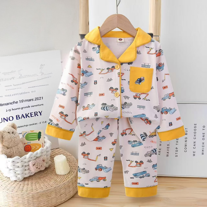 Little Dreamers Cotton Pajama Set – Soft & Comfy Nightwear