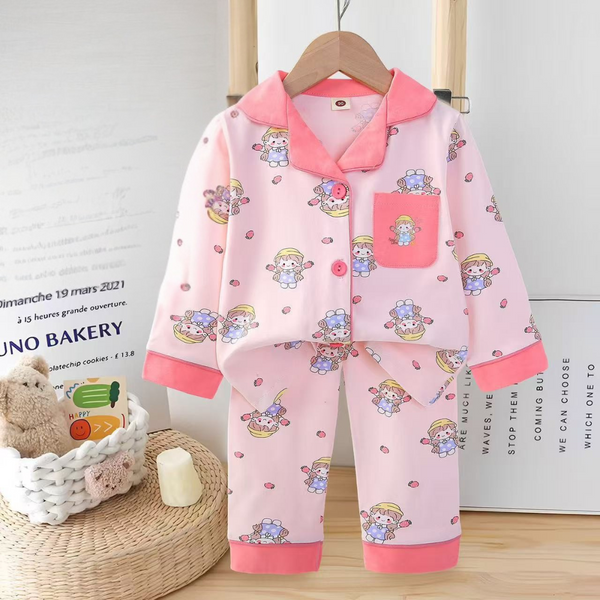 Cozy Cotton Baby Outfit – Cute Print Pajama Set