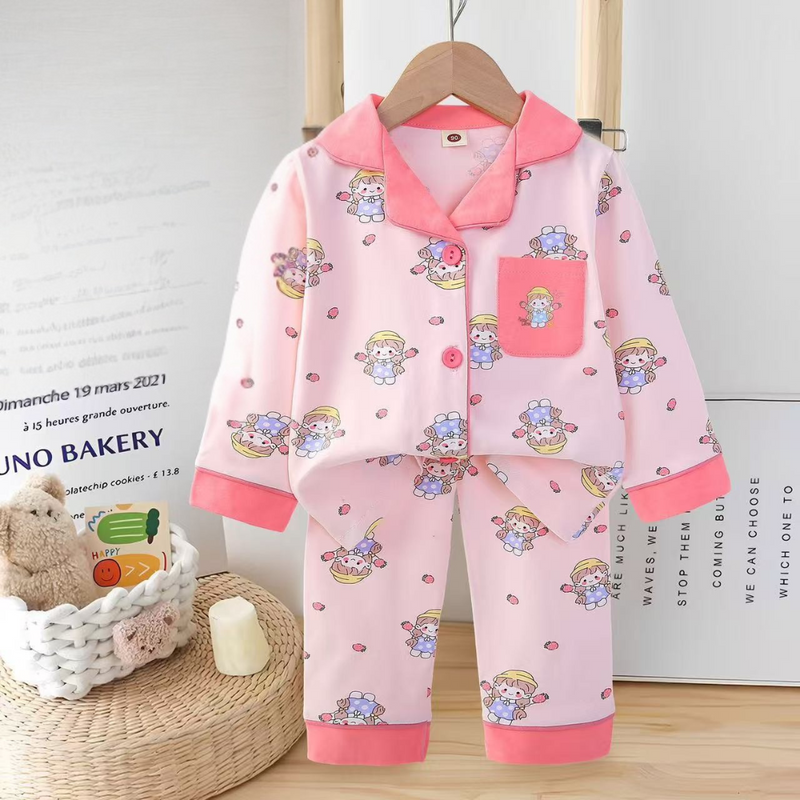Cozy Cotton Baby Outfit – Cute Print Pajama Set