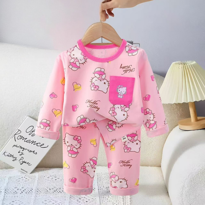 Cozy Cotton Baby Nightwear – Cartoon Print for Toddlers