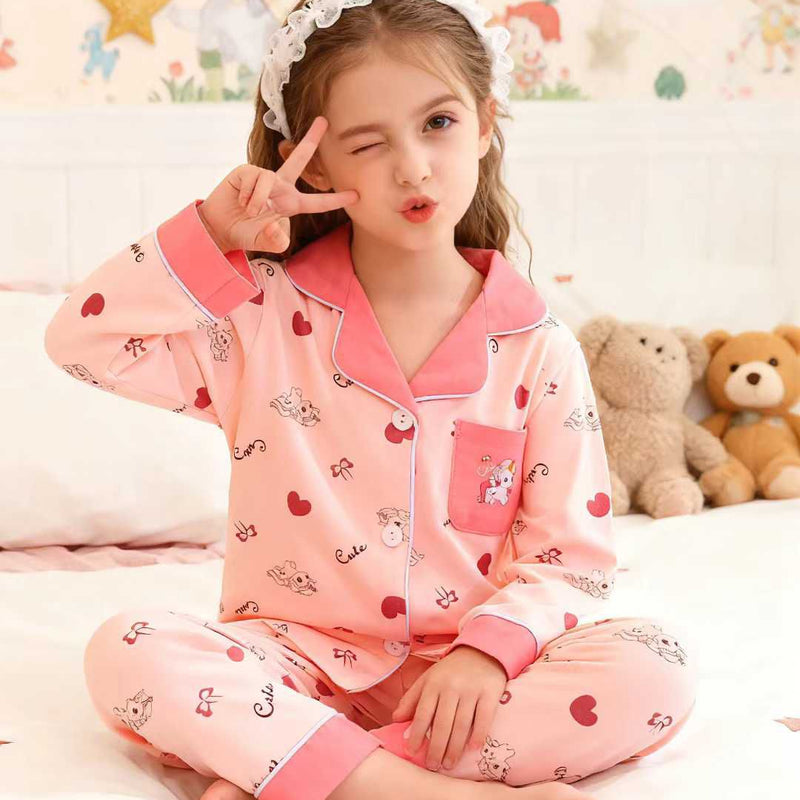 Happy Tots Cotton Nightwear – Fun Print Pajama Set