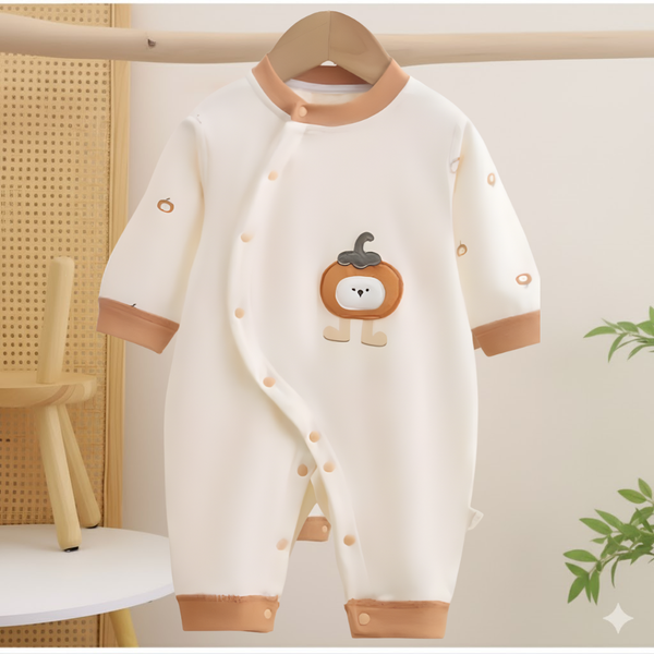 Adorable Cartoon Baby Romper – Soft Cotton Full Sleeve Jumpsuit